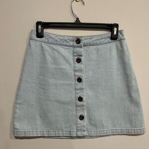 Light wash Forever 21 Jean Mini Skirt
